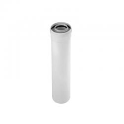 Tubo chimenea para caldera de condensación FIG d. 60 100x1000mm M-H aluminio polipropileno - un metro
