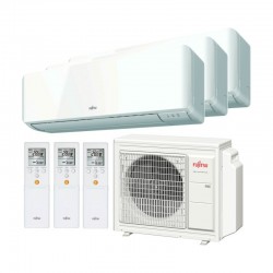 Aire acondicionado 3x1 Fujitsu AOY50M3-KB + (x3) ASY25MI-KMCC A++/A+ R32