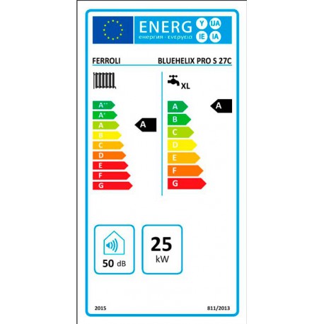 Etiqueta Energética Caldera Bluenelix Pro S 27 C
