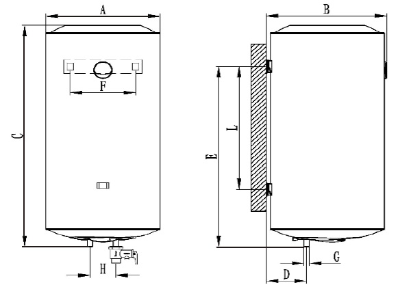 Termo Eléctrico litros vertical Ferroli Classical SEV PLUS 100